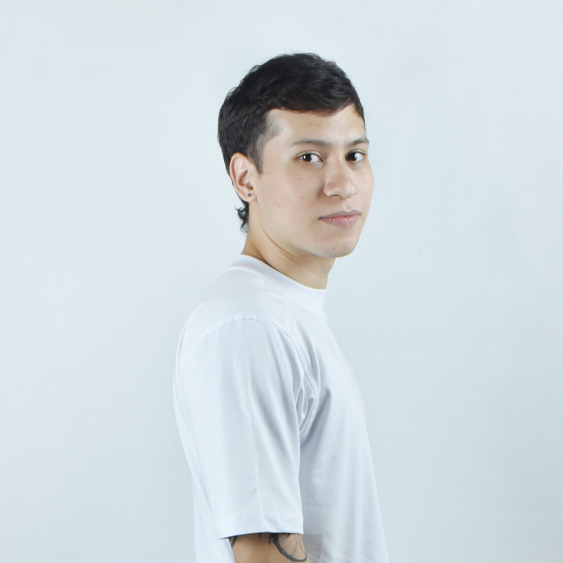 enpattas - camiseta blanca regular fit sin estampar