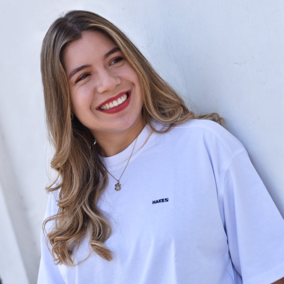 HAKE - camiseta blanca over sized