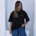 HAKE - camiseta negra over sized